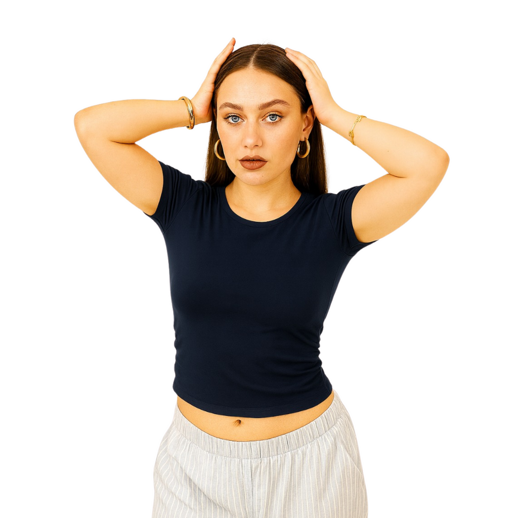 Basic Crop Top – Buttery Soft High-Lycra Essential