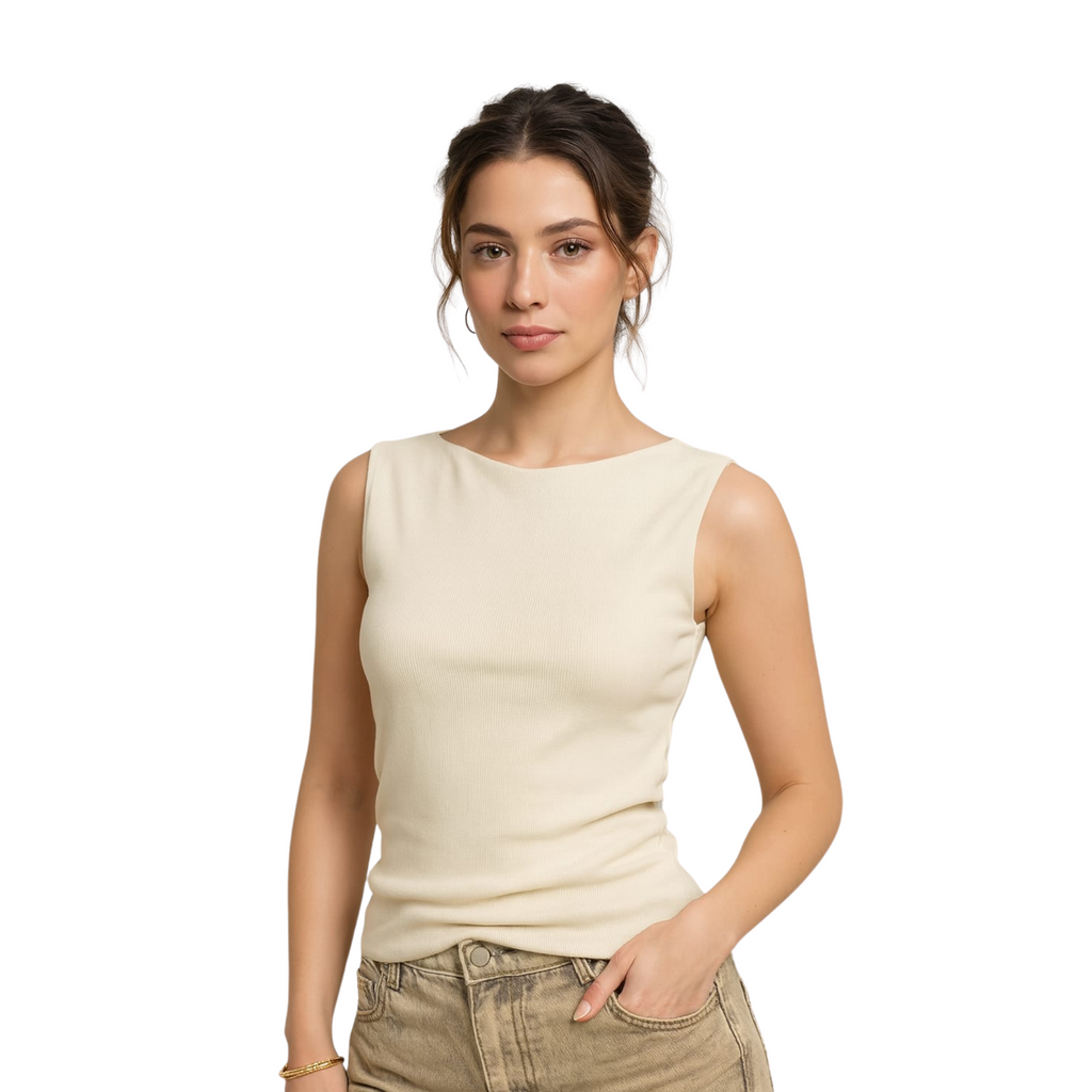 Derby Ribbed Top – Buttery Soft High-Lycra Comfort