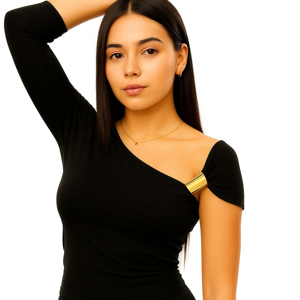 Noir Top – Buttery Soft High-Lycra Elegance