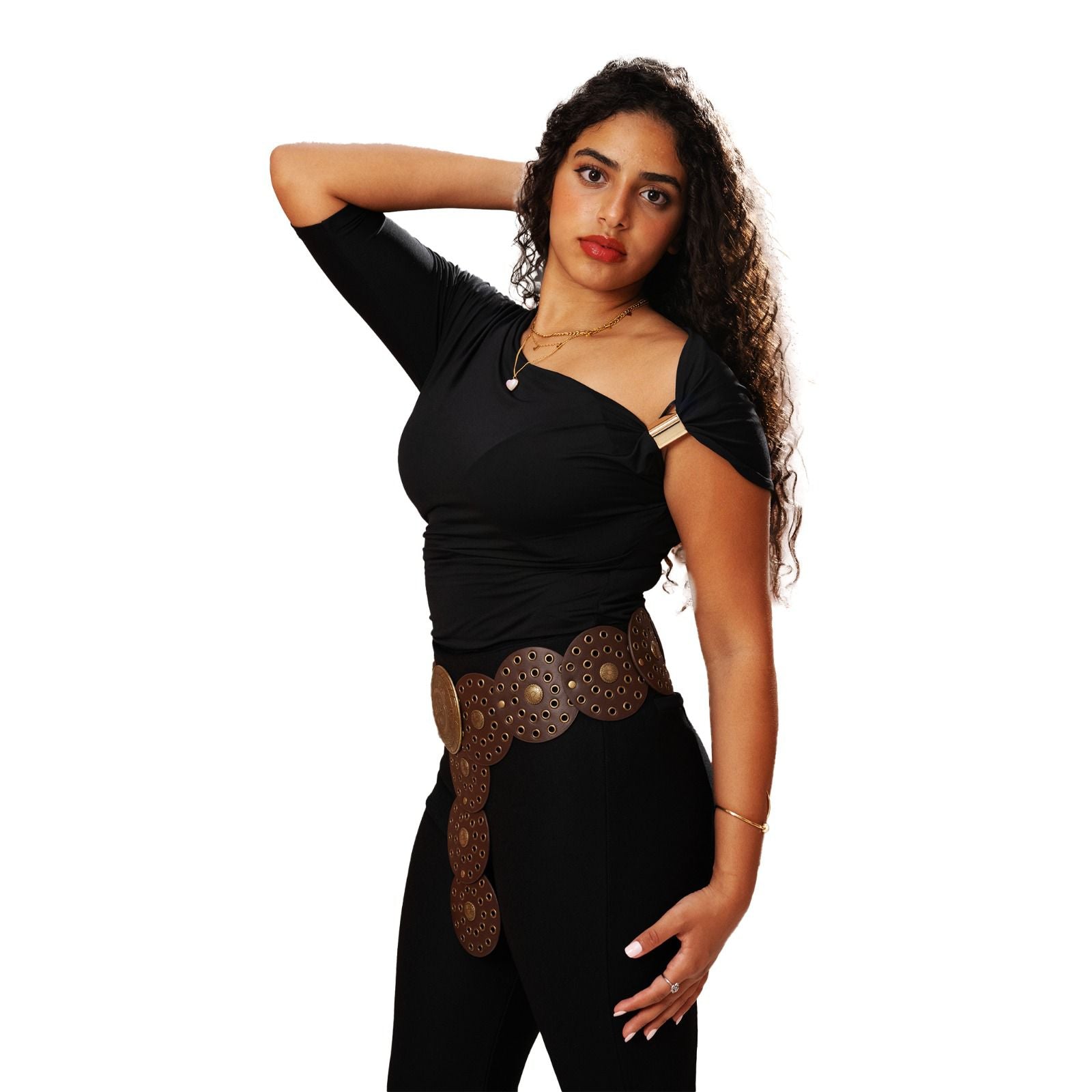 Noir Top + Sleek Fit Pants Set – Effortless Elegance in Motion