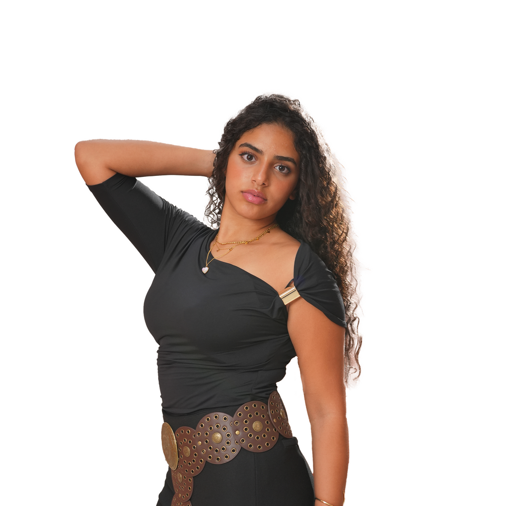 Noir Top – Buttery Soft High-Lycra Elegance