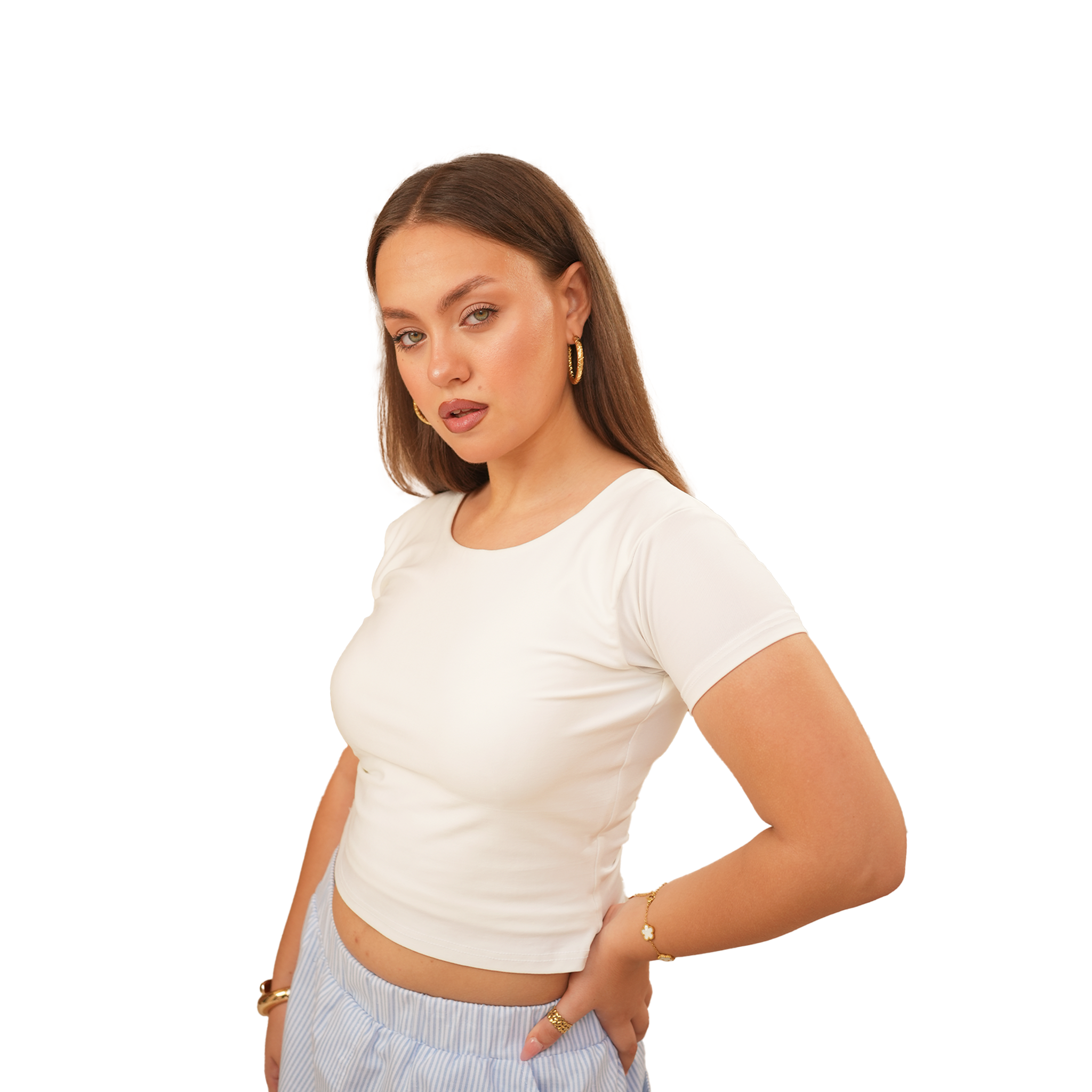 Basic Crop Top – Buttery Soft High-Lycra Essential